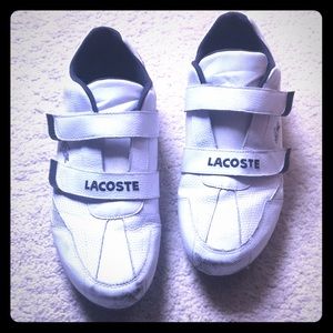 Lacoste shoes barely worn, easily cleaned